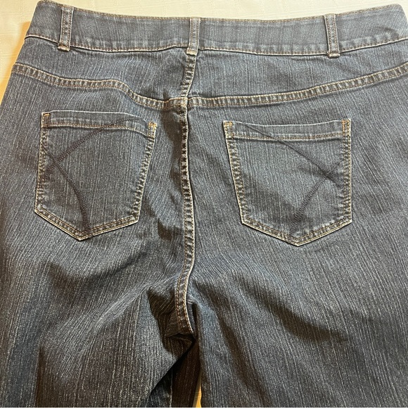 Lane Bryant Tighter Tummy Technology Dark Blue Y2K Flare Jeans Women's 18 - Picture 14 of 14